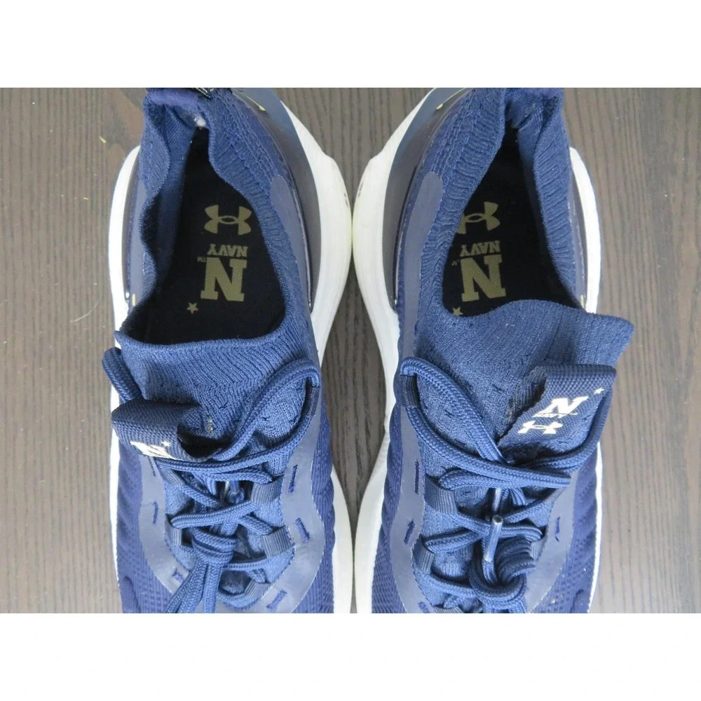 Navy Midshipmen Shoes Mens 8 Under Armour HOVR Phantom 4 Blue Team Issued